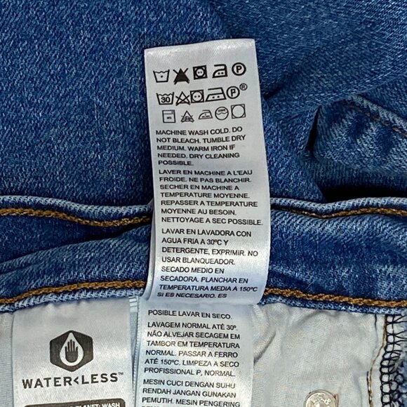 Stretch Vintage Inspired Button Fly Jeans Medium Wash Levi's Wedgie Straight - Picture 15 of 15